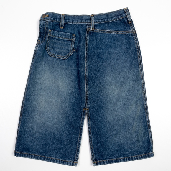 Abercrombie & Fitch Denim Skirt 2% Stretch Side Slits Y2K pockets preppy - Picture 4 of 5